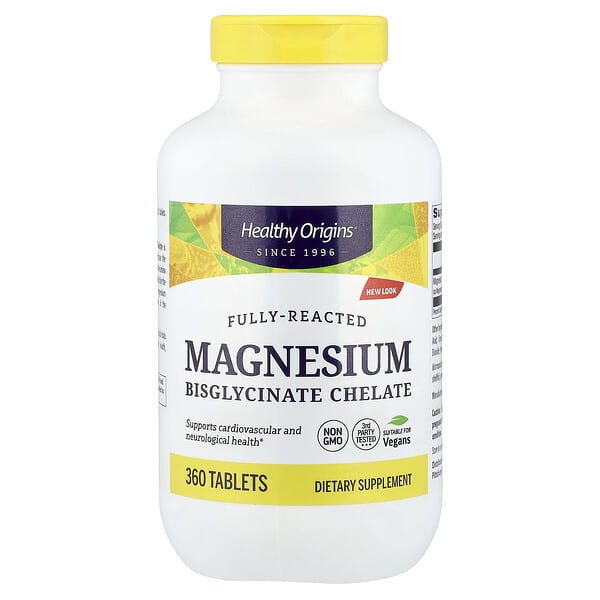 Healthy Origins, Magnesium Bisglycinate Chelate, 360 Tablets (100 mg per Tablet) — product photo 1