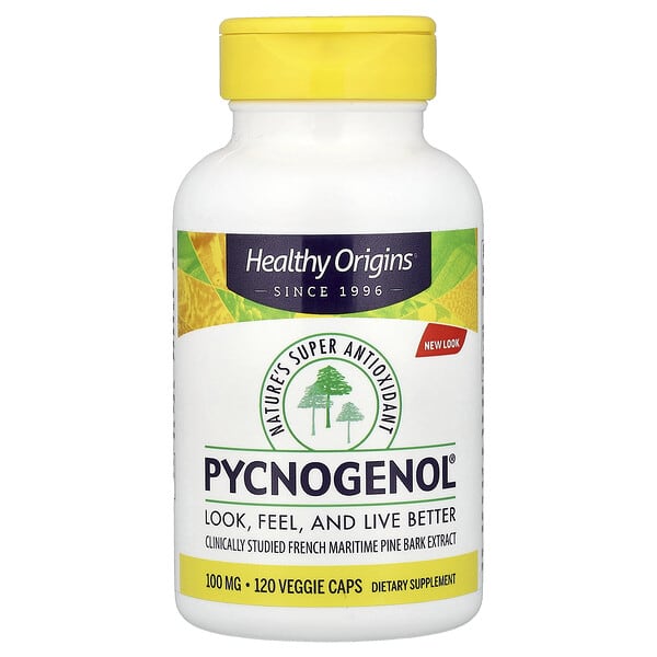 Healthy Origins, Pycnogenol®, 100 mg, 120 Veggie Caps — product photo 1