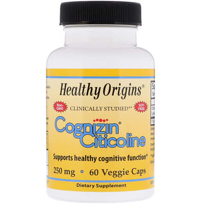 Healthy Origins, Cognizin Citicoline, 250 mg, 60 Veggie Caps
