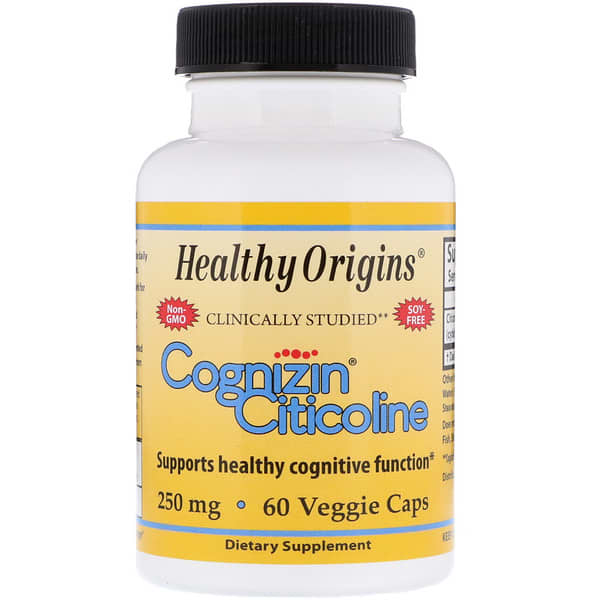 Healthy Origins, Cognizin Citicoline, 250 mg, 60 Veggie Caps — product photo 1