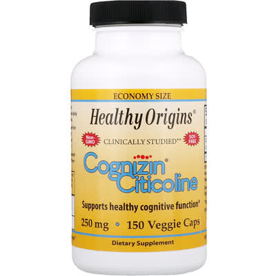 Healthy Origins, Cognizin Citicoline, 250 mg, 150 Veggie Caps