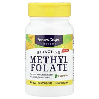 Healthy Origins, Methyl Folate, 120 rostlinných kapslí