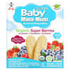 Baby Mum-Mum Supper, Wafer delicati per la dentizione, Super bacche biologiche, 12 buste, 2 wafer ciascuna