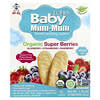 هوت كيد, Super Baby Mum-Mum®‎، رقائق ويفر التسنين اللطيفة، توت فائق القيمة الغذائية، 12 كيسًا، قطعتان من الويفر لكل كيس