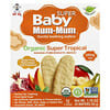 Hot Kid, Baby Mum-Mum® Super, Gentle Teething Wafers, For Toddlers, Organic Super Tropical, 12 Packs, 2 Wafers Each
