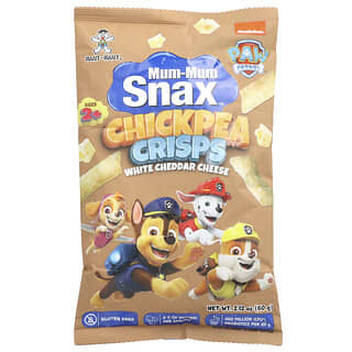 Hot Kid, Mum-Mum Snax ™, чипсы из нута, Paw Patrol ™, для детей от 2 лет, белый сыр чеддер, 60 г (2,12 унции)