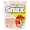 Mum-Mum Snax, Rice Crackers, Strawberry Banana, 12 Packages, .26 oz Each