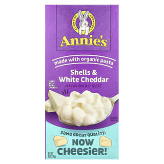 Annie's Homegrown, Macaroni & Cheese, Shells & White Cheddar, 6 oz (170 g)