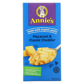 Annie's Homegrown, Macarrones con queso cheddar clásico, 170 g (6 oz)