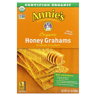 Annie's Homegrown‏, Organic Honey Graham Crackers, 14.4 oz (408 g)