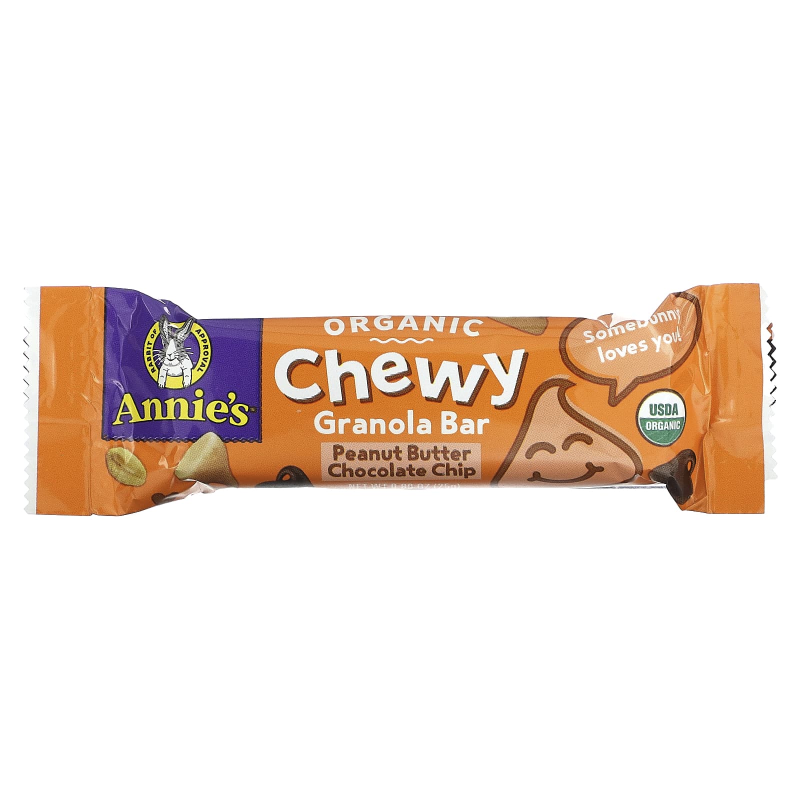 Annies Homegrown Organic Chewy Granola Bar Peanut Butter Chocolate