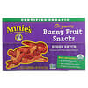 Organic Bunny Fruit Snacks, Berry Patch, 5 Pouches, 0.8 oz (23 g) Each