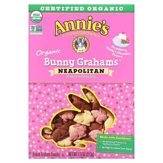 Annie's Homegrown, オーガニックベイクBunnyGraham（バーニーグラハム）スナック、ナポリタン、213g（7.5オンス）