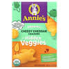 Annie's Homegrown, Organic Cheesy Cheddar Cracker with Hidden Veggies, Bio-Cheesy-Cheddar-Cracker mit verstecktem Gemüse, 213 g (7,5 oz.)