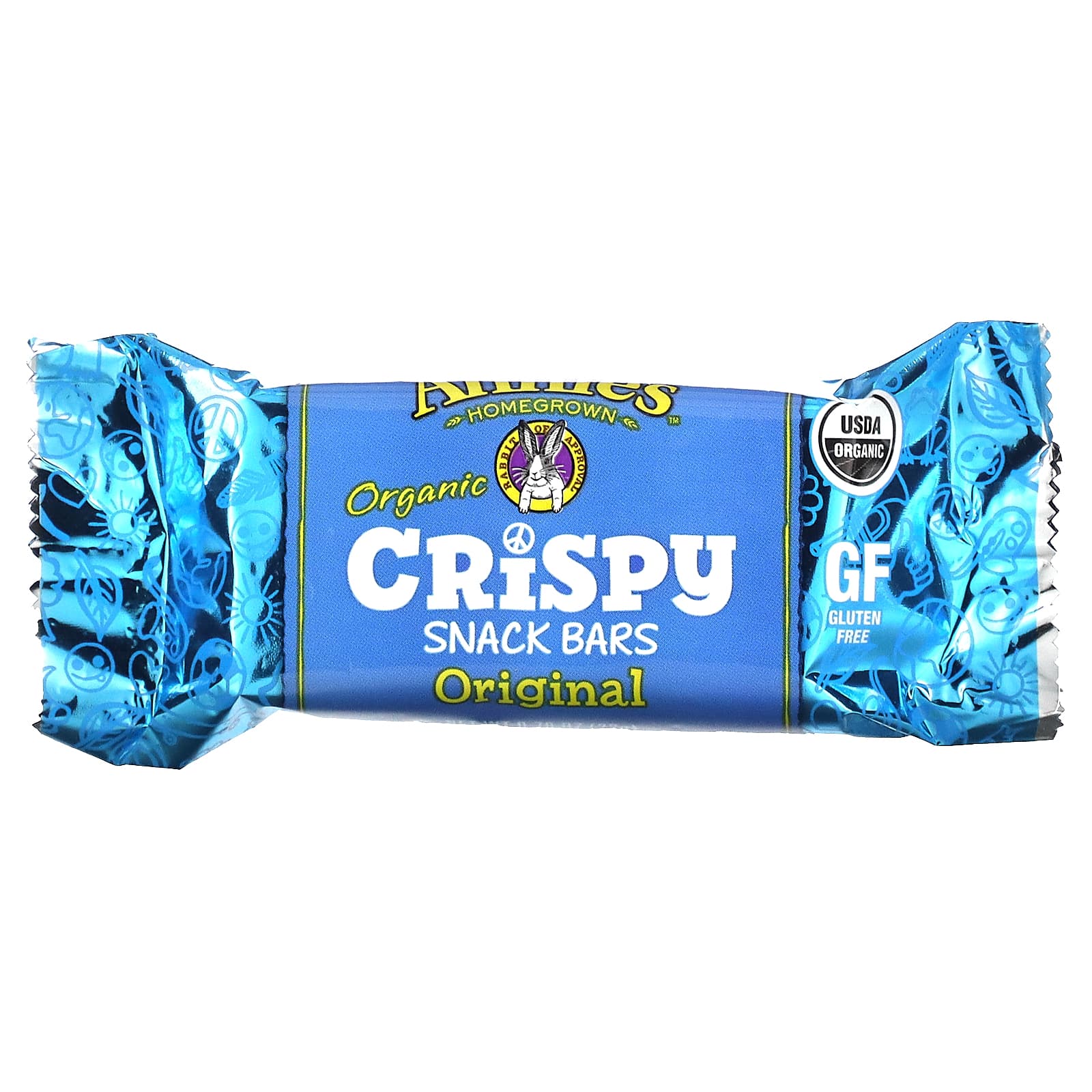 Annie's Homegrown, Organic, Crispy Snack Bars, Original, 5 Bars, 0.78 oz (22 g) Each