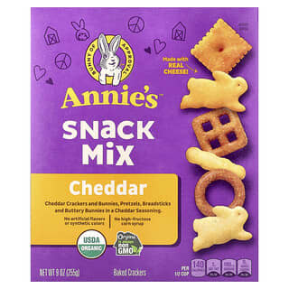Annie's Homegrown, Organska mješavina za grickalice, Cheddar, 255 g