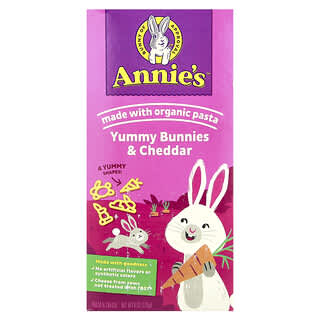 Annie's Homegrown, Deliciosos conejitos y queso cheddar, Pasta y queso, 170 g (6 oz)