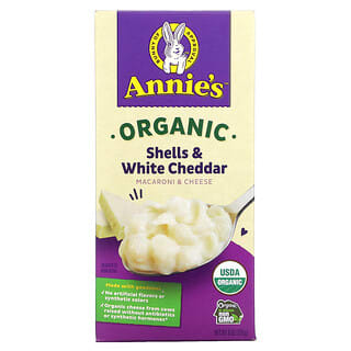 Annie's Homegrown, Organic Macaroni & Cheese, Shells and White Cheddar, 6 oz (170 g)