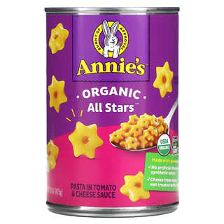 Annie's Homegrown, Organic All Stars, Pasta in Tomato & Cheese Sauce, 15 oz (425 g)