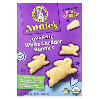 Annie's Homegrown, Organic White Cheddar Bunnies, Baked Crackers, 7.5 oz (213 g)