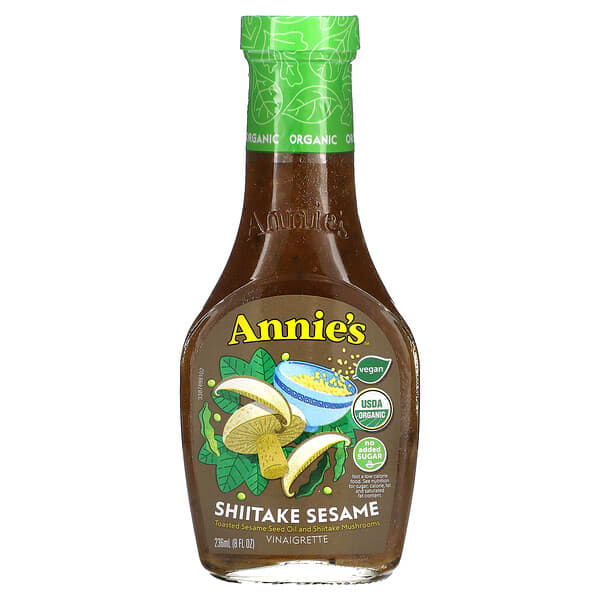 Annie's Homegrown, オーガニックシイタケセサミビネグレット、236ml（8液量オンス）