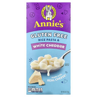 Annie's Homegrown, Paste cu orez și cheddar alb, fără gluten, 6 oz (170 g)