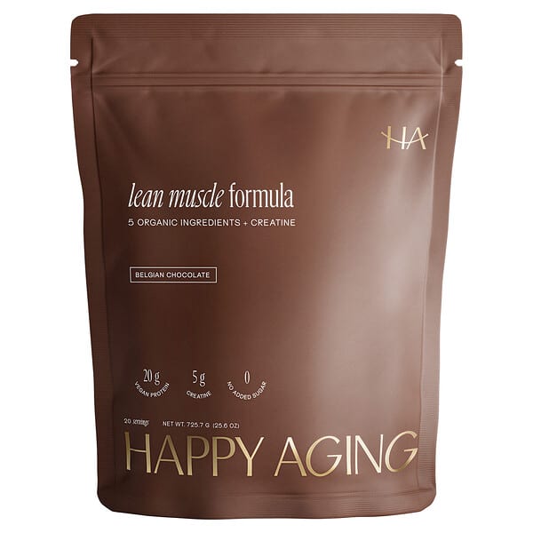 Happy Aging, Lean Muscle Formula, Belgian Chocolate, 25.6 oz (725.7 g) — product photo 1