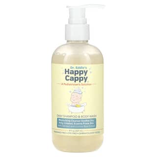 Happy Cappy, Daily Shampoo & Body Wash, Fragrance Free, 8 fl oz (237 ml)