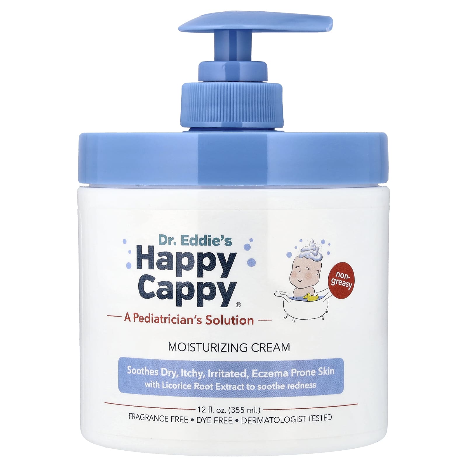 Moisturizing Cream, Fragrance Free, 12 fl oz (355 ml)