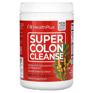 Health Plus, Super Colon Cleanse, для очищения толстой кишки, 340 г (12 унций)
