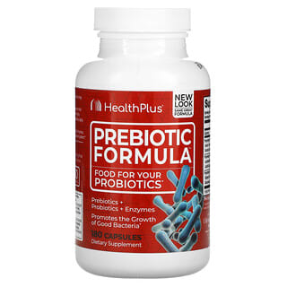 Health Plus, Formule prébiotique, 500 mg, 180 capsules