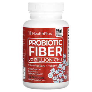 Health Plus, Probiotische Ballaststoffe, 20 Milliarden KBE, 30 Kapseln