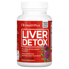 Health Plus Inc., Liver Detox, Leberentgiftung, 60 Kapseln