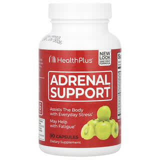 Health Plus, Adrenal Support, Unterstützung der Nebennieren, 90 Kapseln