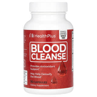 Health Plus, Blood Cleanse, очищение крови, 90 капсул