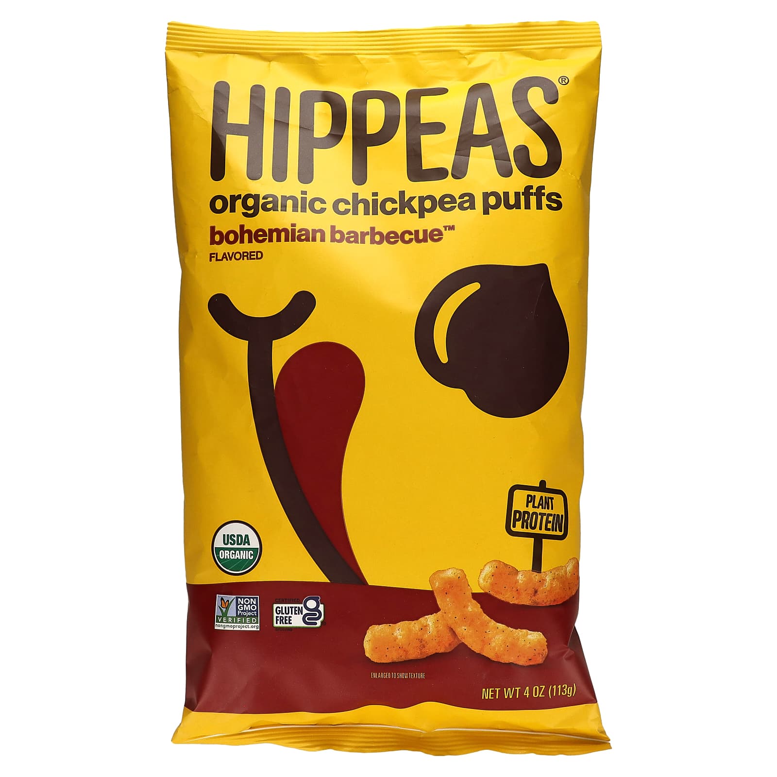 Hippeas, Organic Chickpea Puffs, Bohemian Barbecue , 4 oz (113 g)