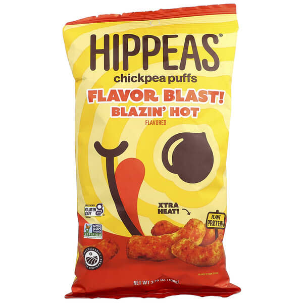 Hippeas, 鷹嘴豆膨化食品，Blazin 辣，3.75 盎司（106 克）