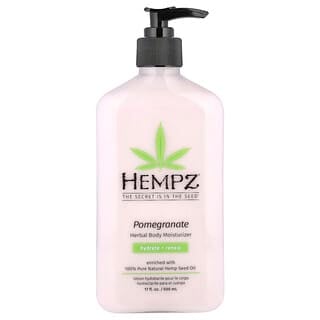 Hempz, Pomegranate Herbal Body Moisturizer, 17 fl oz (500 ml)