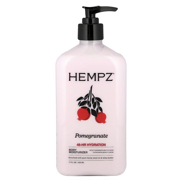 Hempz, 바디 모이스처라이저, 석류, 500ml(17fl oz)
