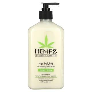 Hempz, Age Defying Herbal Body Moisturizer, Hydrate + Firming, 17 fl oz (500 ml)