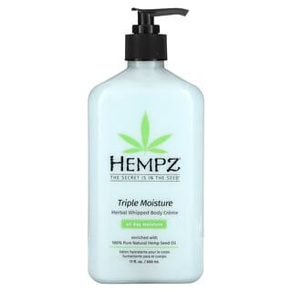 Hempz, Triple Moisture Herbal Whipped Body Creme, 17 fl oz (500 ml)
