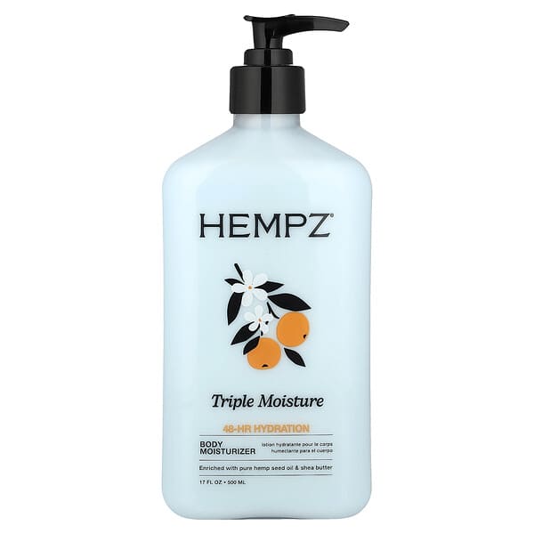 Hempz, 바디 모이스처라이저, 트리플 모이스처, 500ml(17fl oz)