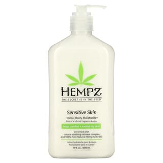 Hempz, Sensitive Skin Herbal Body Moisturizer, Fragrance Free, 17 fl oz (500 ml)