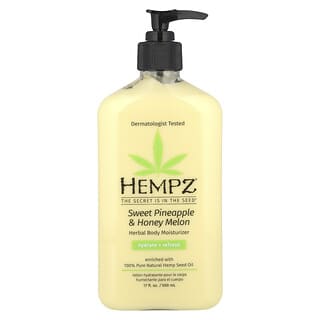 Hempz, Herbal Body Moisturizer, Sweet Pineapple & Honey Melon, 17 fl oz (500 ml)