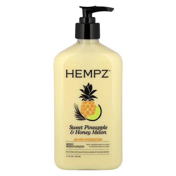 Hempz, 바디 모이스처라이저, 스위트 파인애플 & 허니 멜론, 500ml(17fl oz)