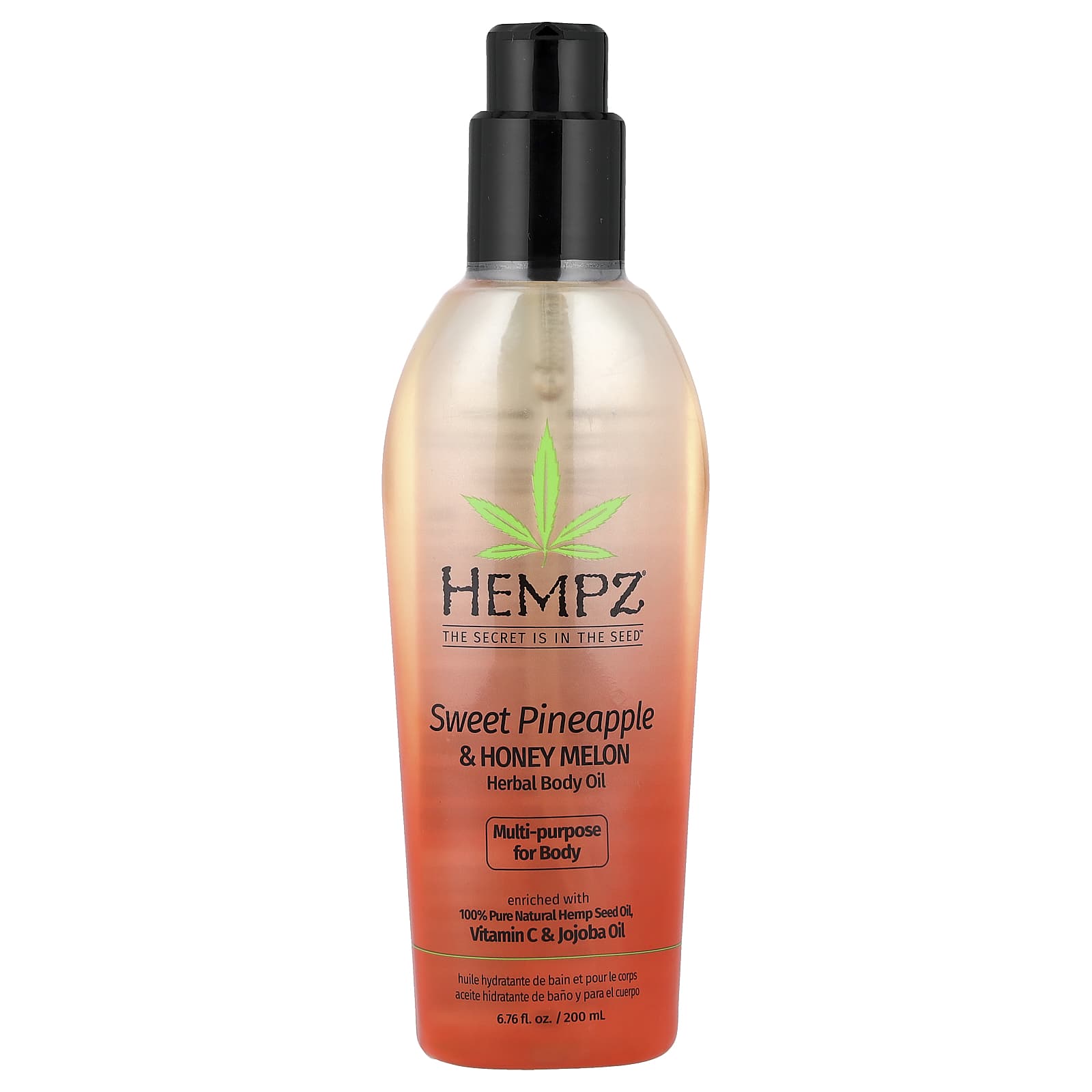 Herbal Body Oil, Sweet Pineapple & Honey Melon, 6.76 fl oz (200 ml)