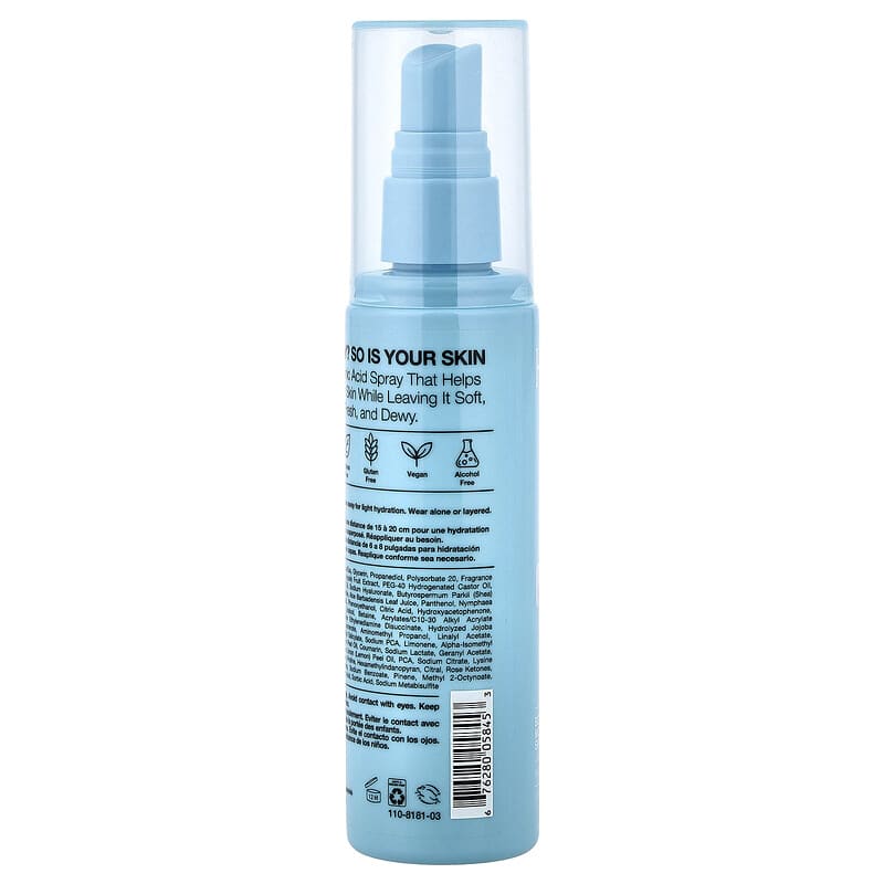 Body Moisturizer Spray, Hyaluronic Acid, Ocean Breeze, 3.4 fl oz