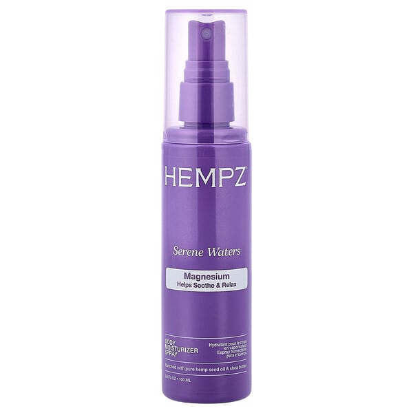 Hempz, Produkt nawilżający do ciała w sprayu, magnez, spokojne wody, 100 ml