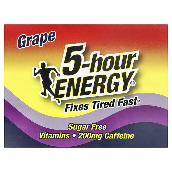 5 hour Energy, Regular, Grape, 12 Bottles, 1.93 fl oz (57 ml) Each