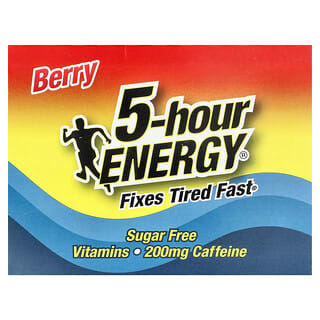 5 hour Energy, Normal styrka, Bär, 12 flaskor, 57 ml styck